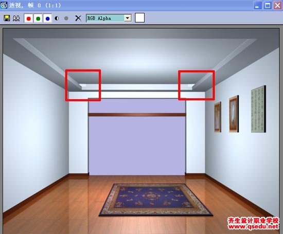 3DMax房间效果图做法