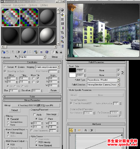 3DMax建模:地下通道入口效果图