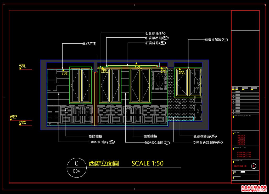 家装CAD图纸[100],美式风格别墅设计CAD施工图全套下载