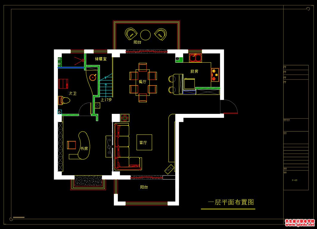 家装CAD图纸[132],现代风格复式CAD施工图全套 东湖京华